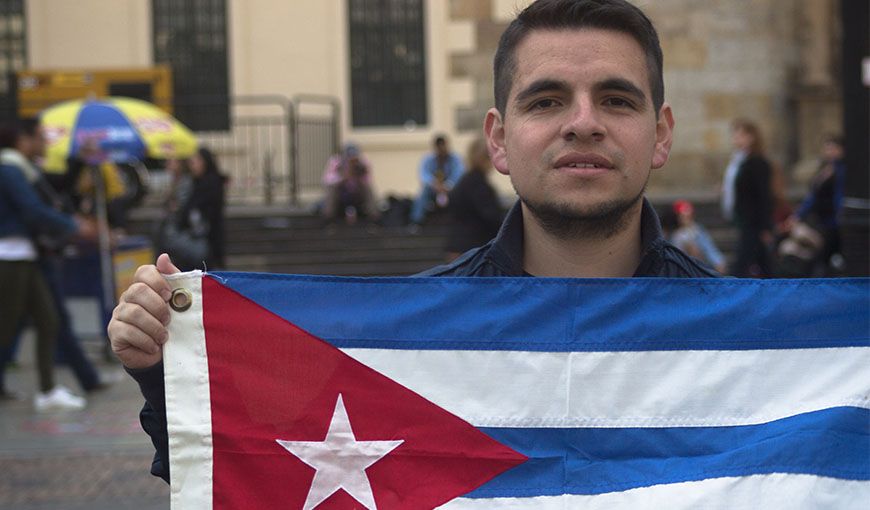 Juan Carlos Valbuena, médico colombiano que estudió su carrera en Cuba. Foto: Jeremy Kundtz.