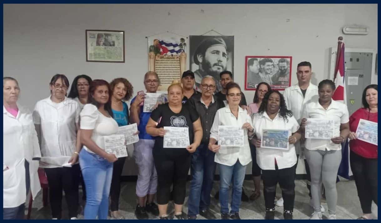 Acto de despedida por fin de misión. Foto: Brigada Médica Cubana en Venezuela/Facebook.