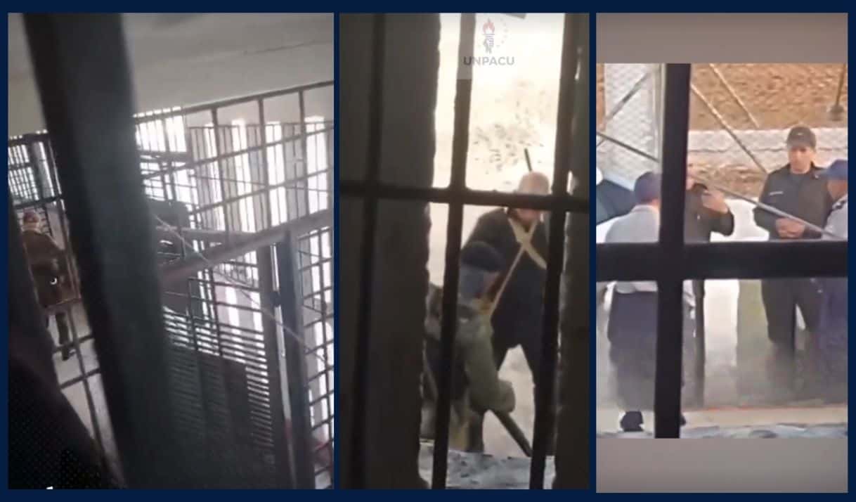 Capturas de videos del motín en la cárcel de Canaleta, Cuba. 