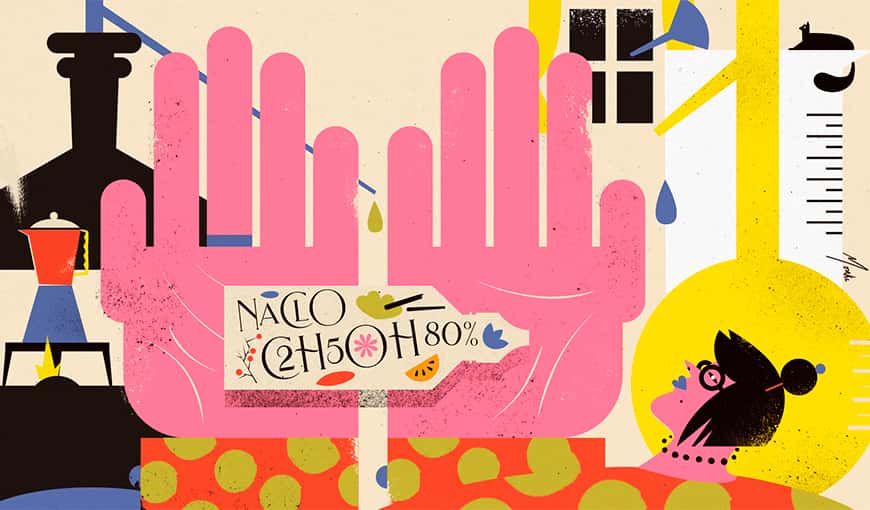 Perfumista cubana produce gel desinfectante artesanal