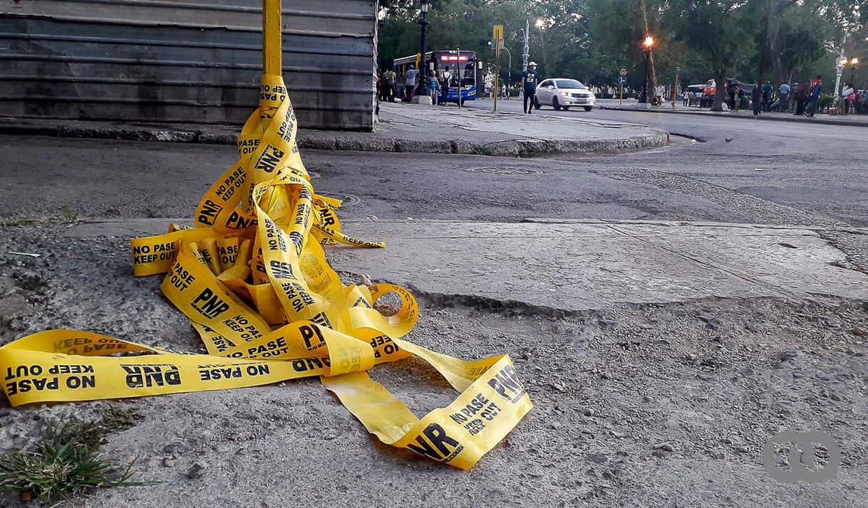 cinta policía calle