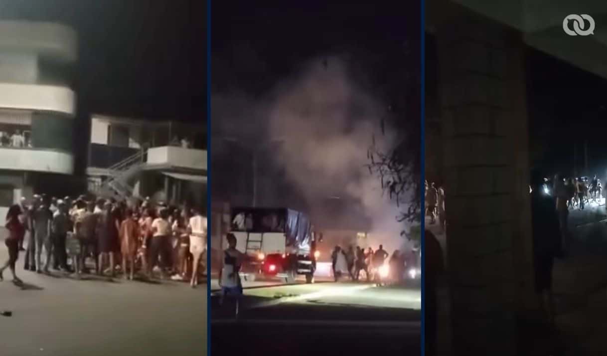 Capturas de videos. Protestas en La Habana, 13 de mayo de 2026.
