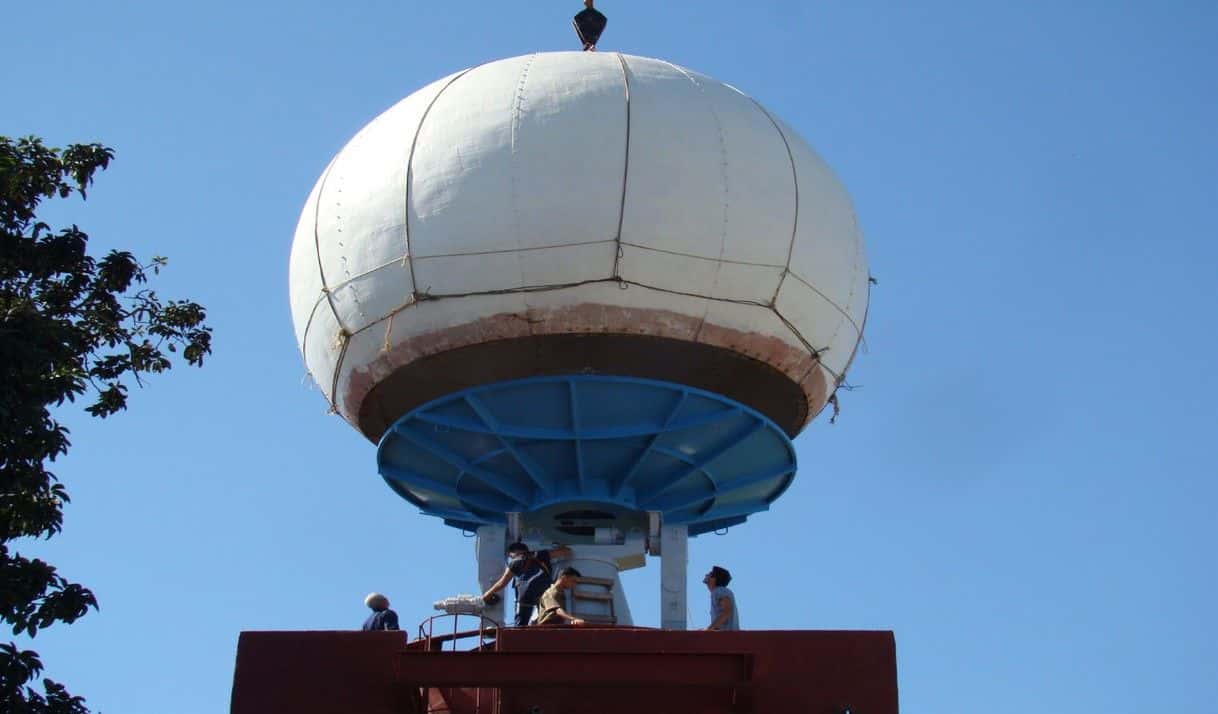 Foto: Radares mirando al sur.