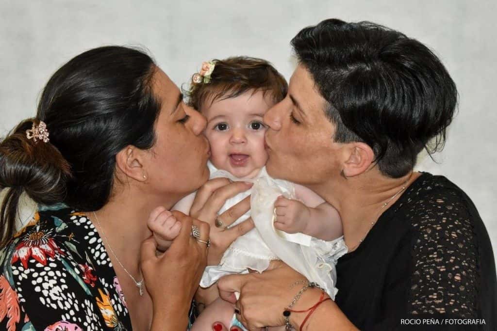 Soledad, Isabella y Roxana. Foto: Rocío Peña.