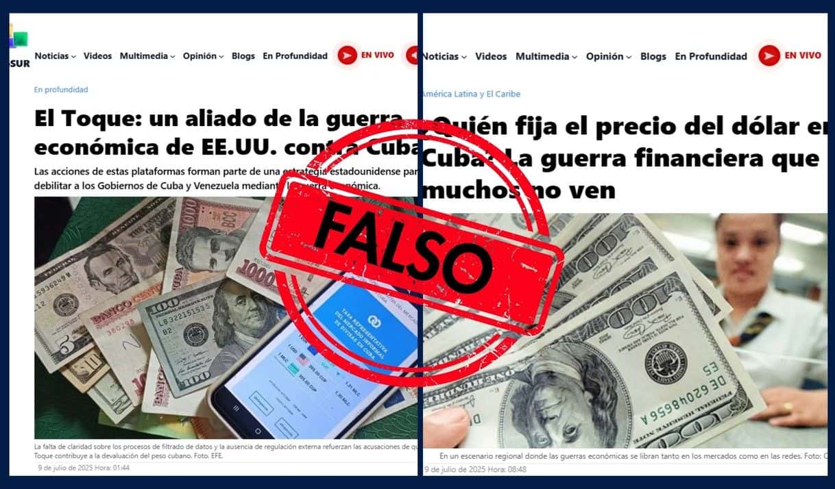 <i>teleSUR</i> y <i>Cubadebate</i> mienten: la metodología para calcular las tasas de <i>elTOQUE</i> es transparente, científica y sin manipulación política