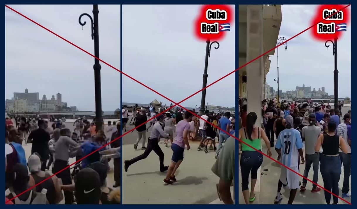 Este video viral es del 11J, no de ahora. Qué protestas sí son recientes en Cuba