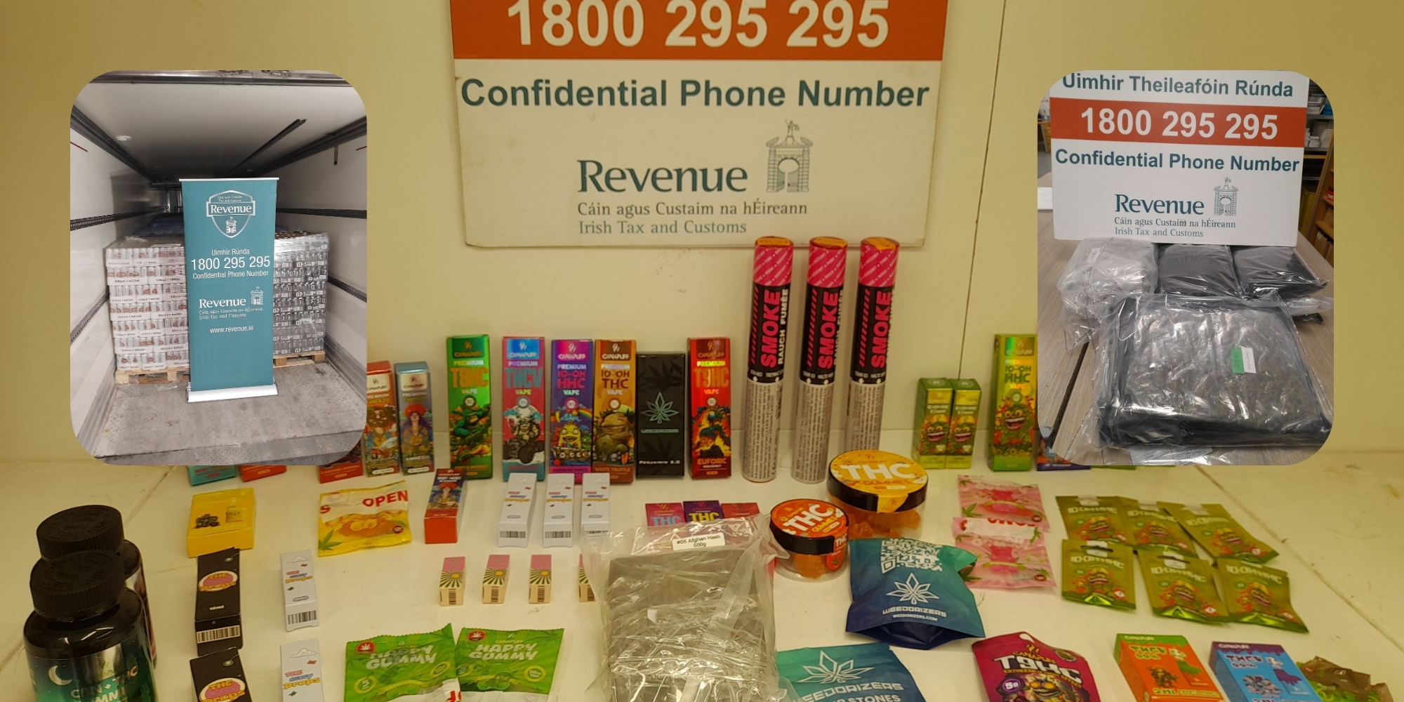 Revenue Seizes Nearly €694,000 Worth of Contraband in Week-Long Operation