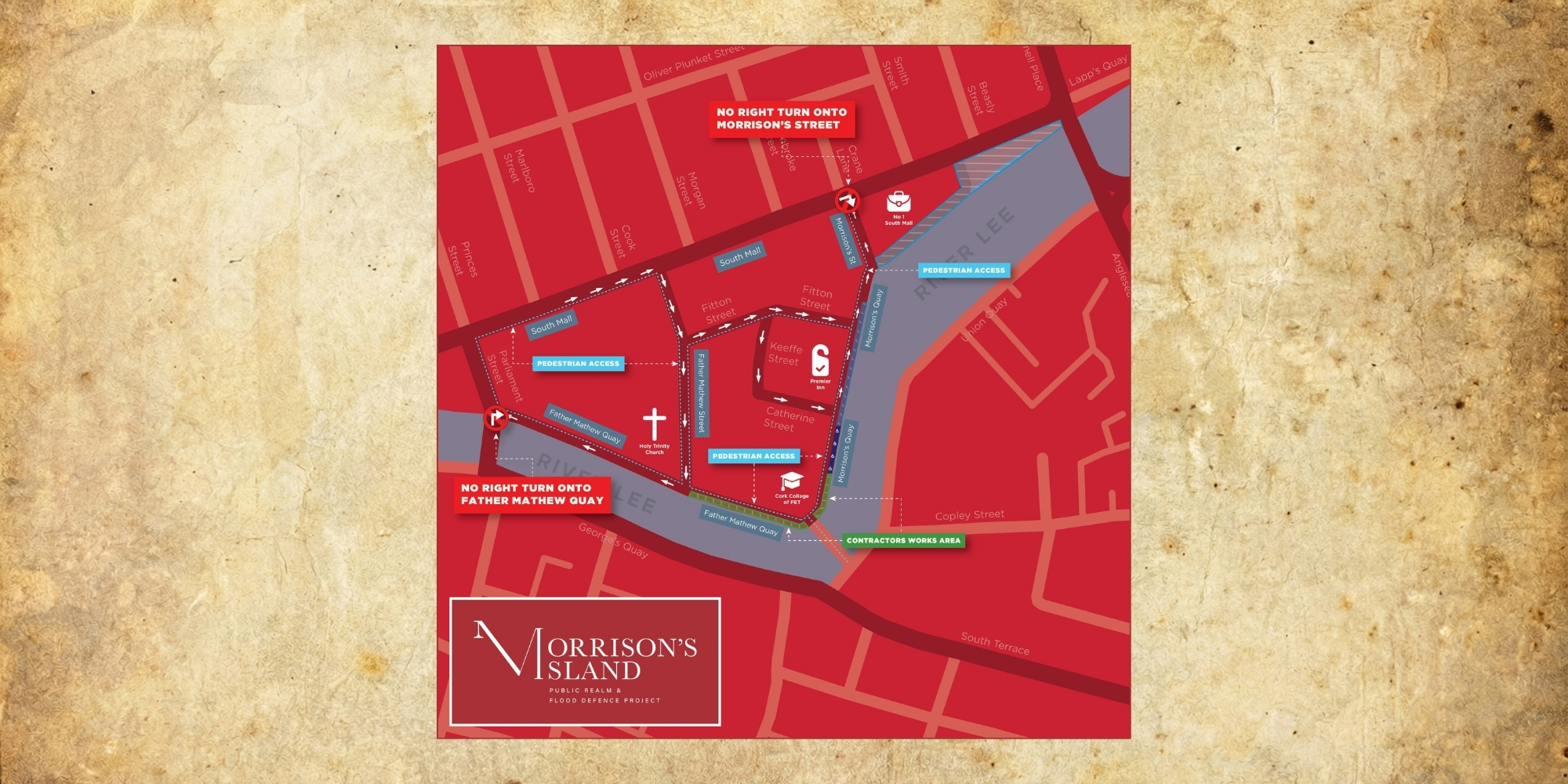 Morrison's Island Works: Road Closure and Traffic Changes from 1 December