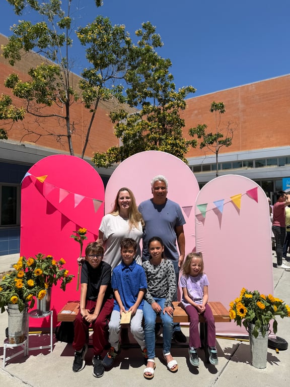 Our family in Pasadena, CA