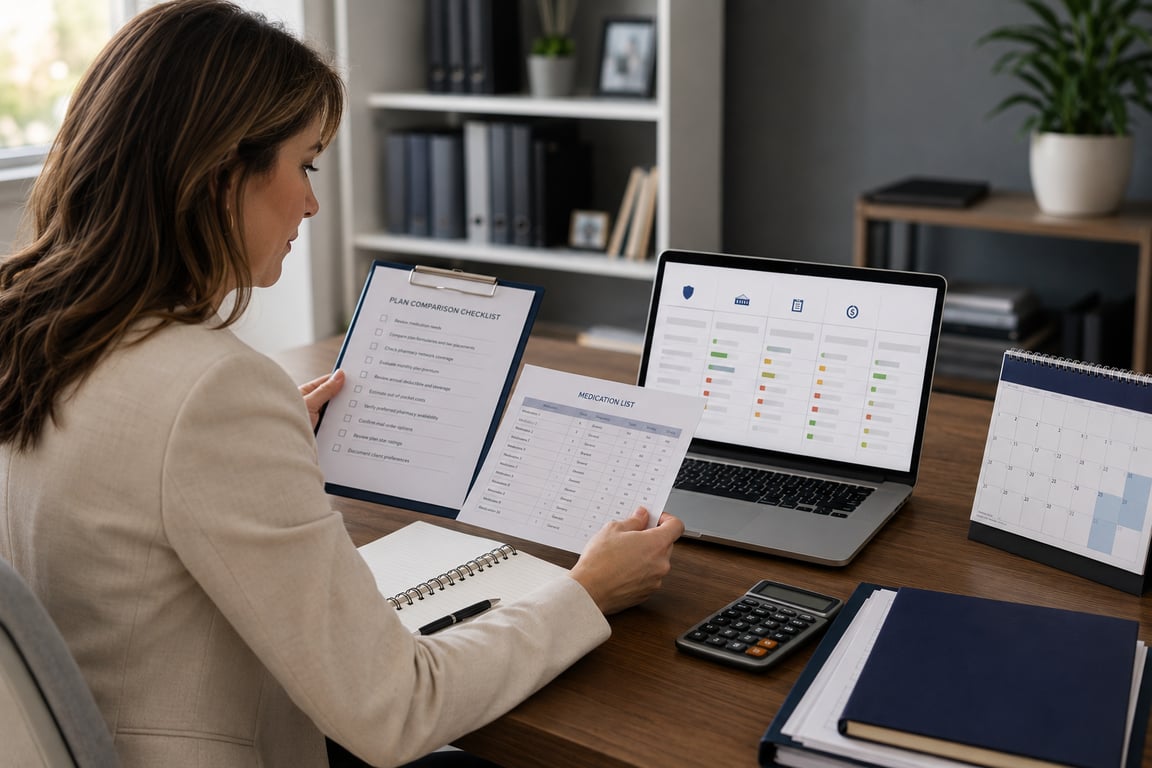 Medicare agent reviewing 2026 Part D deductible, insulin, and drug-cost threshold changes before AEP