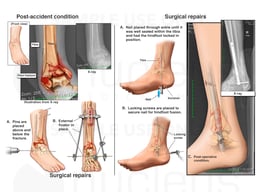Right Pilon Fracture with Surgical Procedures for fixation