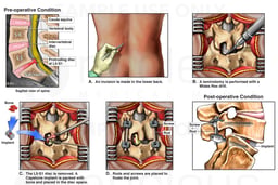 Lumbar Spine Injury with Surgical Discectomy and Fusion