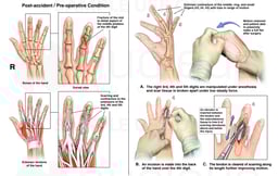 Right Hand Injuries with Surgery