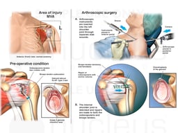 Left Rotator Cuff Tear with Subsequent Conditions