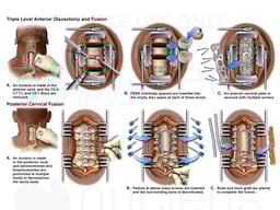 Anterior and Posterior Cervical Fusion Surgeries