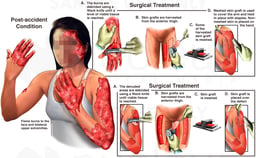 Burn Grafts to the Arms and Hands
