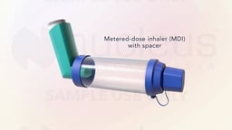 Metered-Dose Inhaler with Spacer Device - Labeled