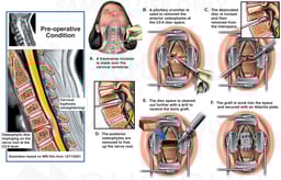 Cervical (Neck) Spine Injury with Anterior Discectomy and Spinal Fusion Surgery