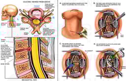 C5-6 Anterior Cervical Discectomy and Spinal Fusion Surgery