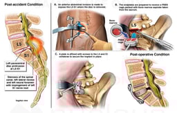 Lumbar Spine Injury with Anterior Surgical Fusion