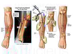 Post-accident Right Leg Fractures with Surgical Intramedullary Nail Fixation