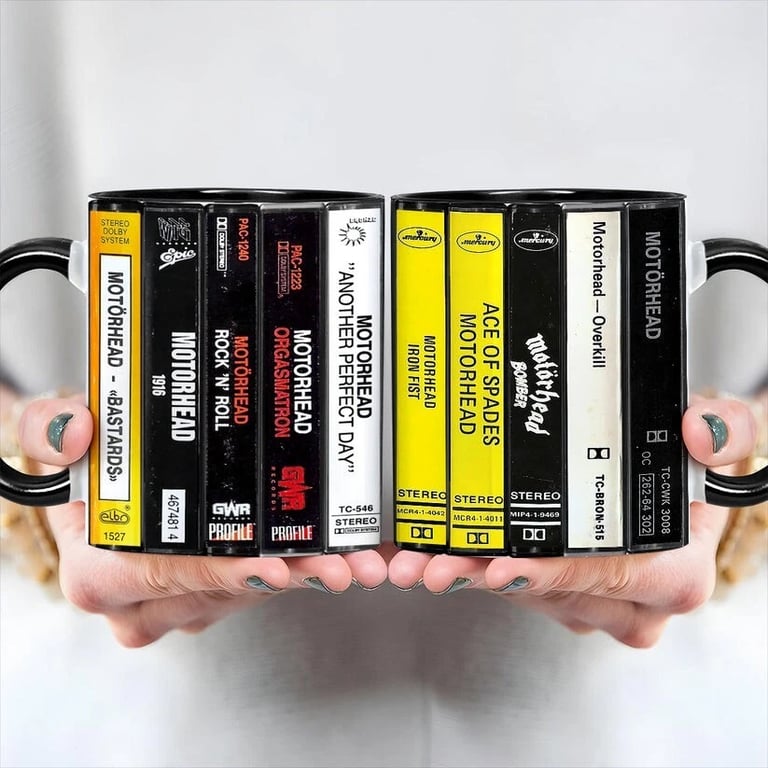Motorhead Albums Cassette Retro Collection Accent Mug | eBay