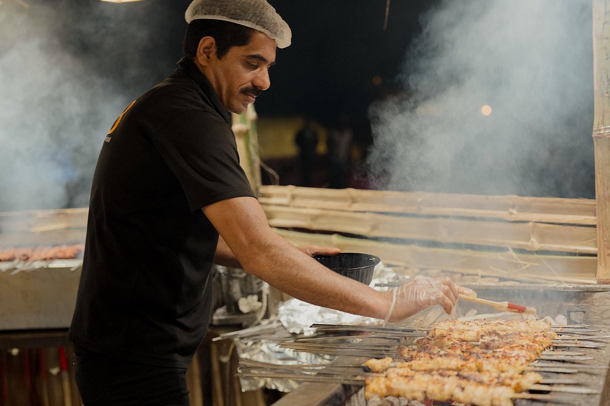 Live BBQ Dinner at Luxury Desert Camp Abu Dhabi