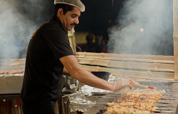 Live BBQ Dinner at Luxury Desert Camp Abu Dhabi