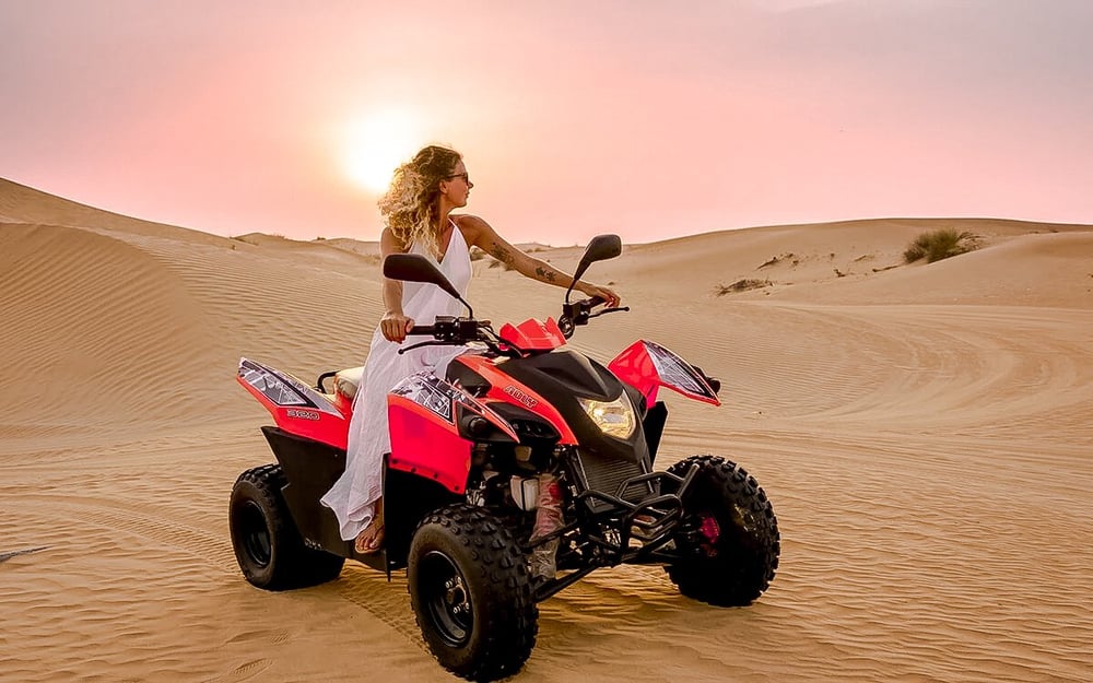 Quad bike desert adventure gift voucher Abu Dhabi