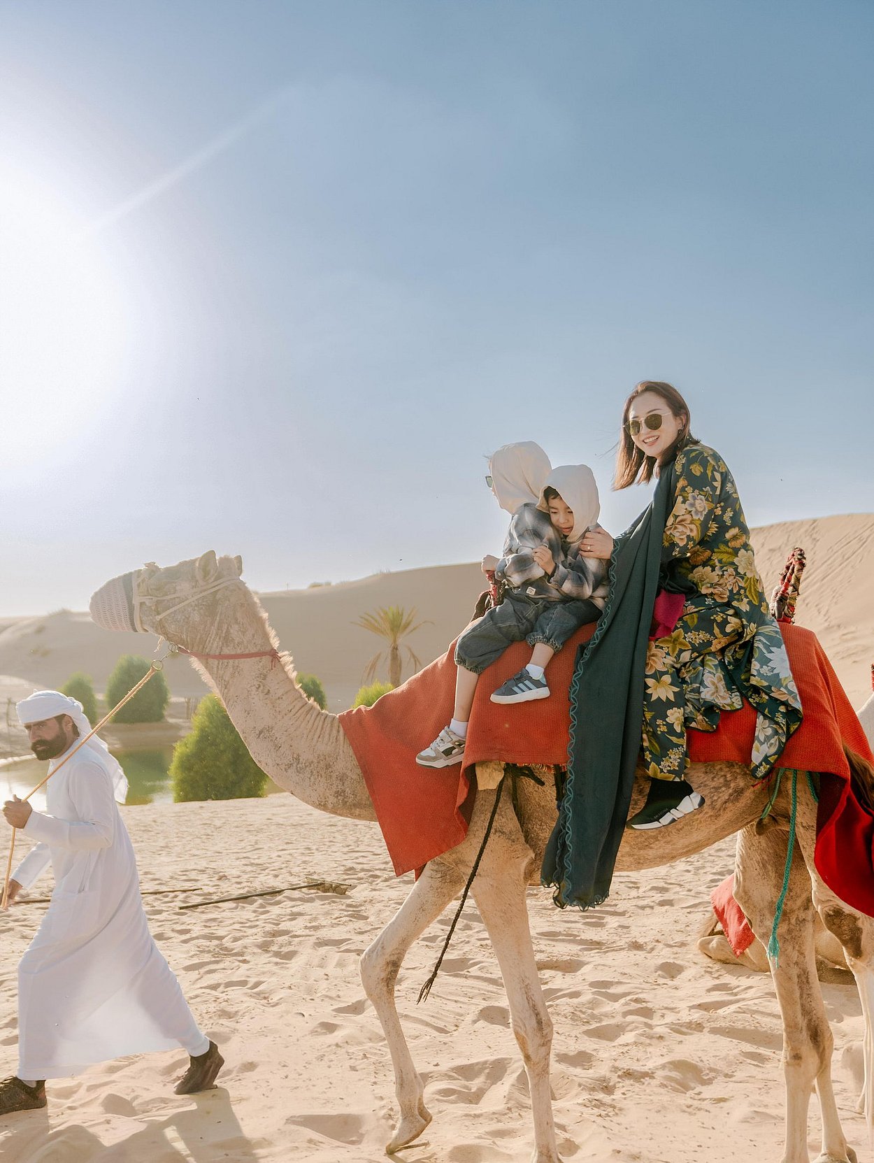 Abu Dhabi camel ride desert safari adventure tour