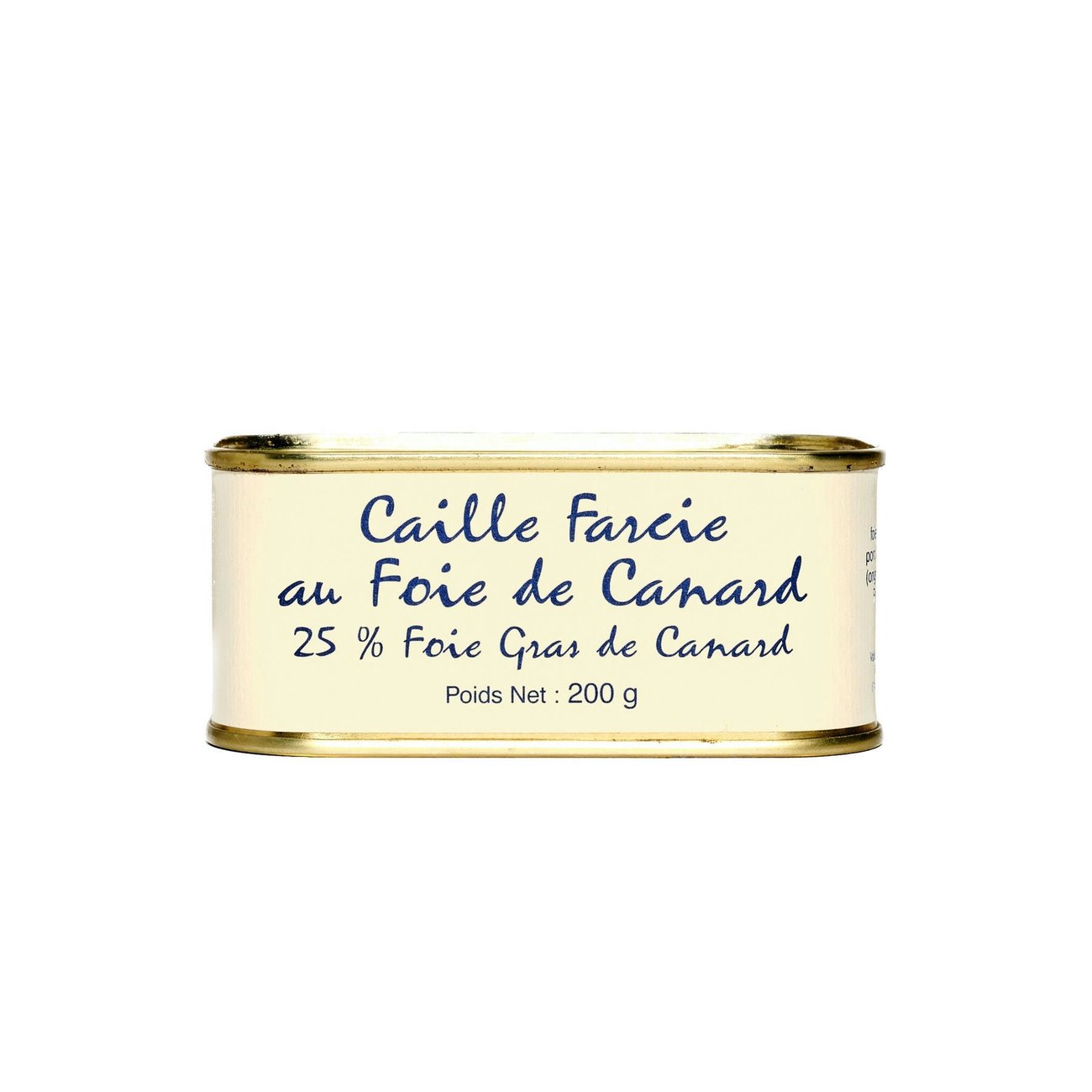 Caille Farcie au Foie Gras de Canard - Foie Gras Luxe