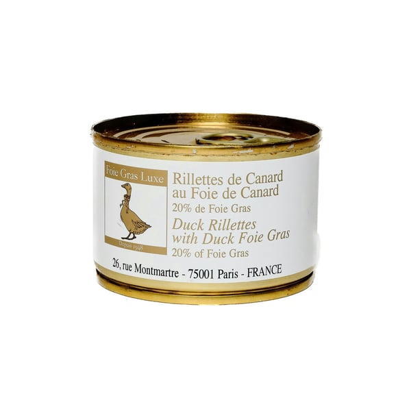 Rillettes de Canard au Foie Gras 20% truffé