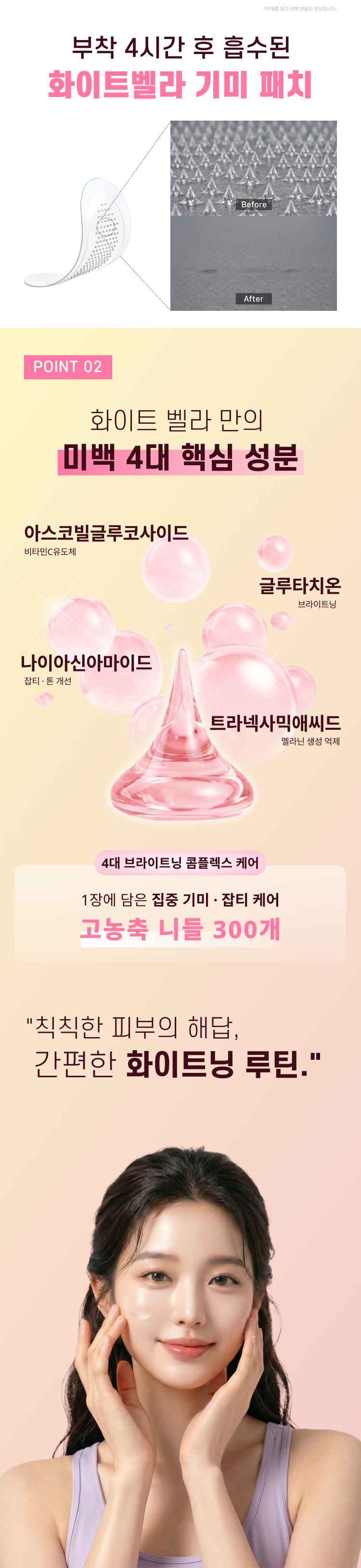 화이트벨라 마이크로 니들 기미 패치 24매입(12매입x2박스) 검버섯 주근깨 잡티 흑자 제거