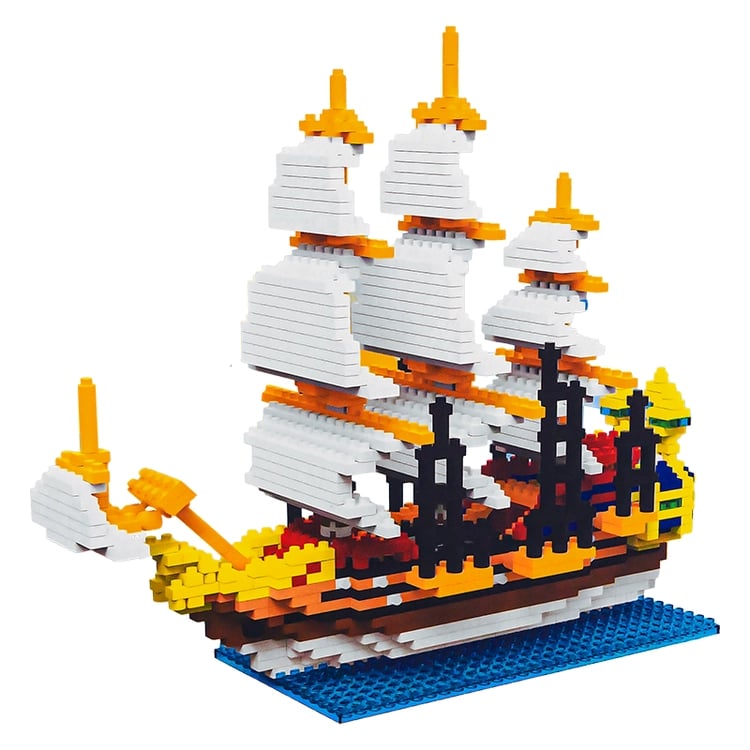 토탈블럭 보트 블럭 968pcs (Level4)