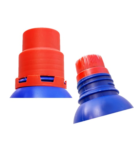 bottle cap and brush red