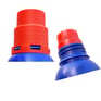 bottle cap and brush red