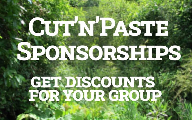 Cut’n’Paste Sponsorship Opportunities