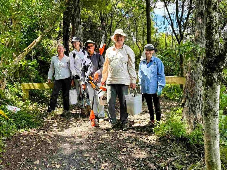 Whaingaroa weedbusters volunteer group
