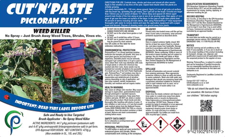 Cut N Paste Picloram Plus 470g_label Cut N Paste Picloram Plus 470g label