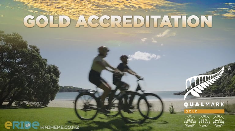 Gold Qualmark eRide Waiheke