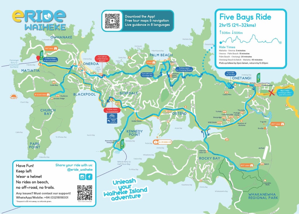 latest Waiheke Map