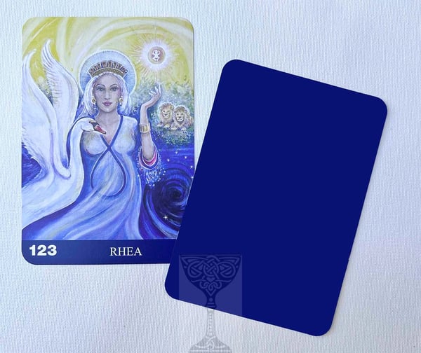 Rhea Tarot Card #123 with solid back Rhea Tarot Card #123 with solid back