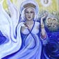 Rhea Tarot Card #123 with solid back