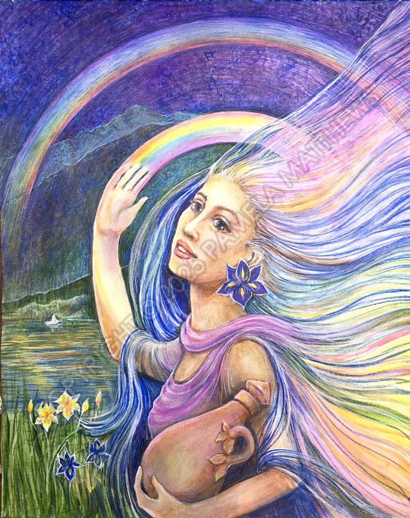 Rainbow Goddess; Fleet-Footed Messenger; Sea and Sky