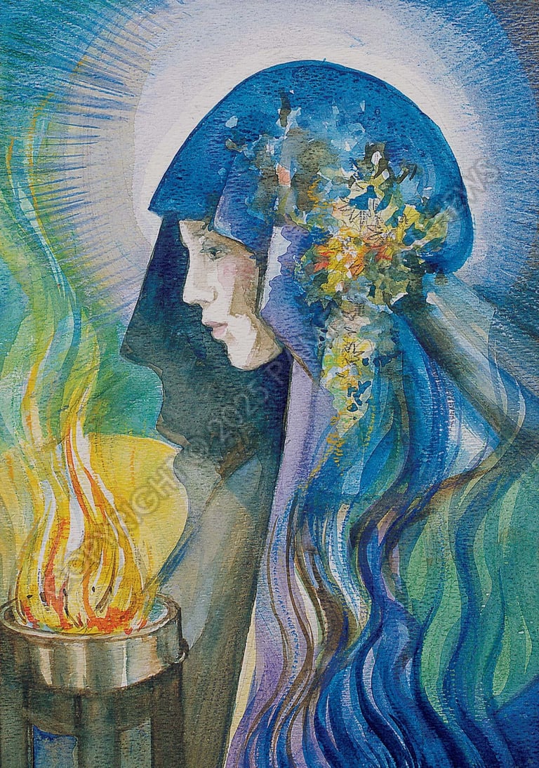 Hearth; Altar; Living Flame