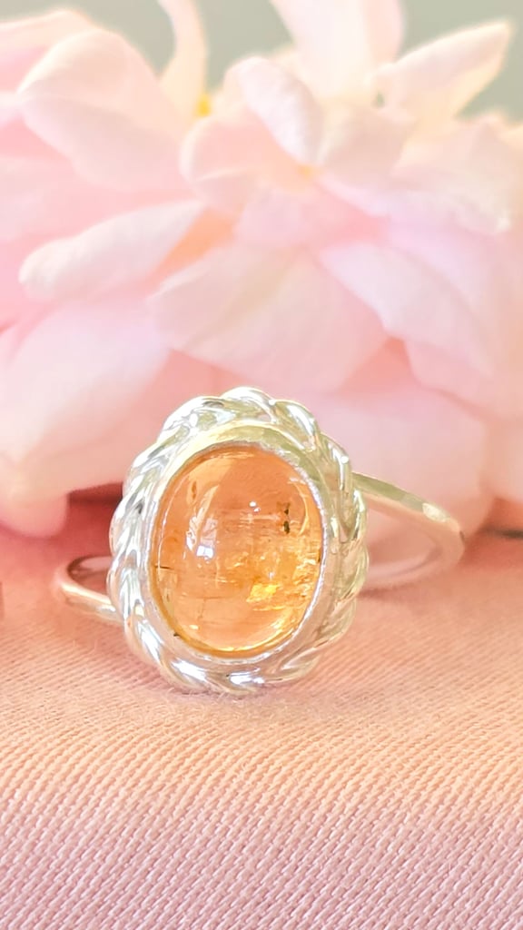 Golden Topaz Ring