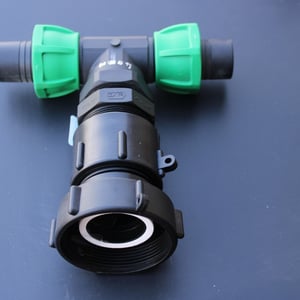 BSP80 IBC ADAPTER & 40mm T JUNCTION HOSE CONNECTOR