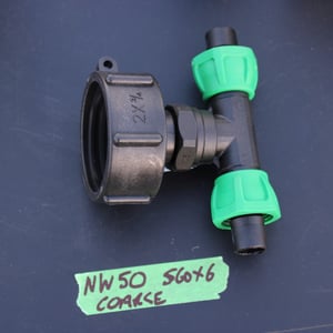 NW50 IBC COARSE THREAD CAP + 20mm 'T' HOSE CONNECTOR