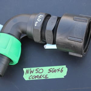 NW50 IBC CAP + 40mm BEND HOSE CONNECTOR
