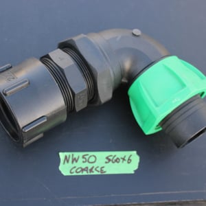 NW50 IBC CAP + 50mm BEND HOSE CONNECTOR
